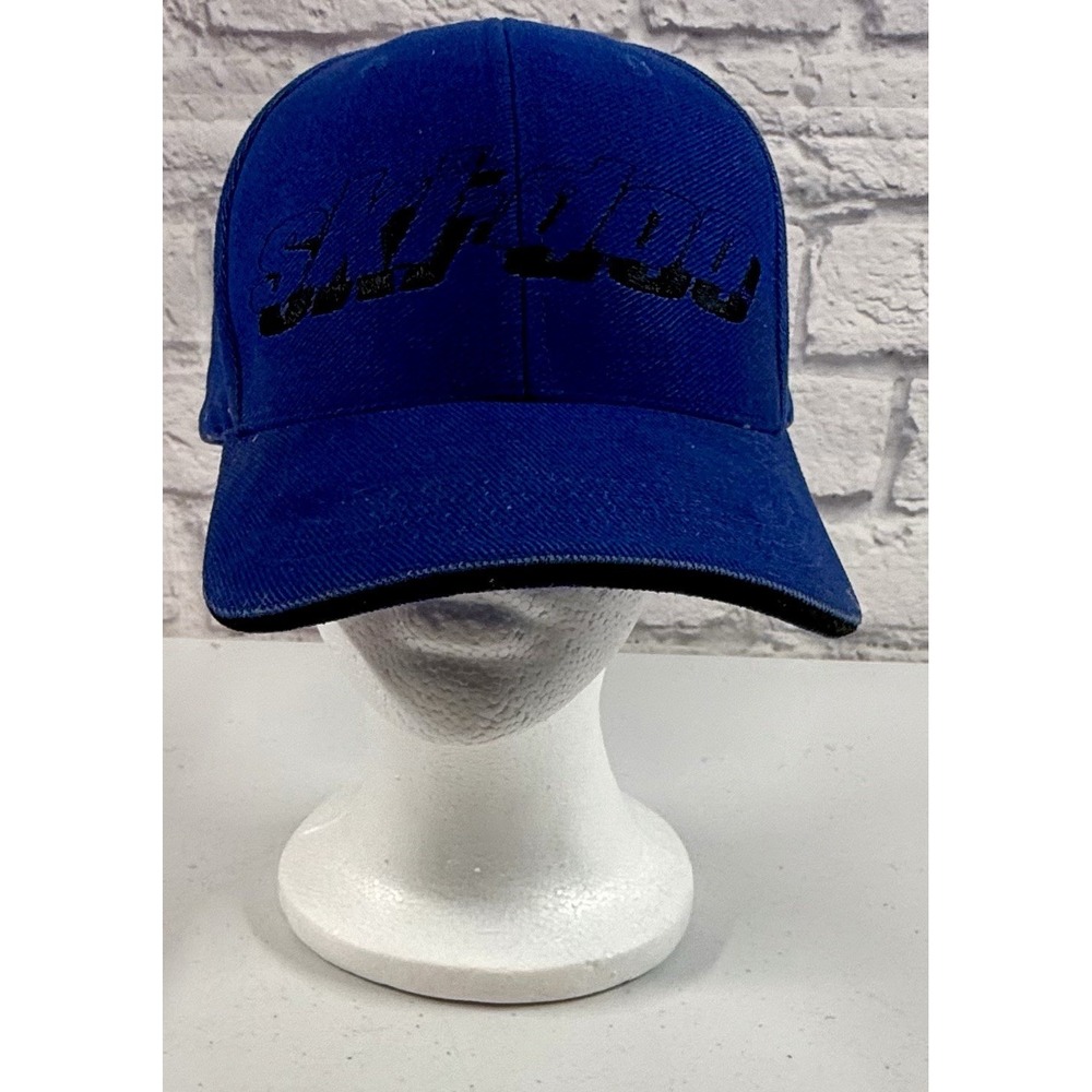 Vintage Ski Doo Snowmobile Trucker Hat Snapback Mesh 90s Blue EXCELLENT!